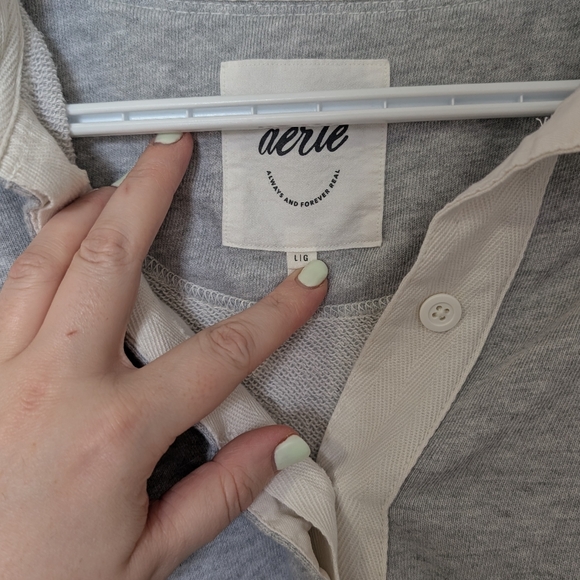 Aerie Prep Rally Rugby Sweatshirt - Picture 3 of 8